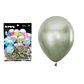 Globos de látex verde oliva cromados metalizados 28cm 20pcs - Miniatura 1