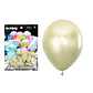 Globos de látex dorado claro cromados metalizados 28cm 20pcs - Miniatura 1