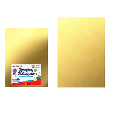 Cartulina metalizada dorado 50*70cm 20pcs