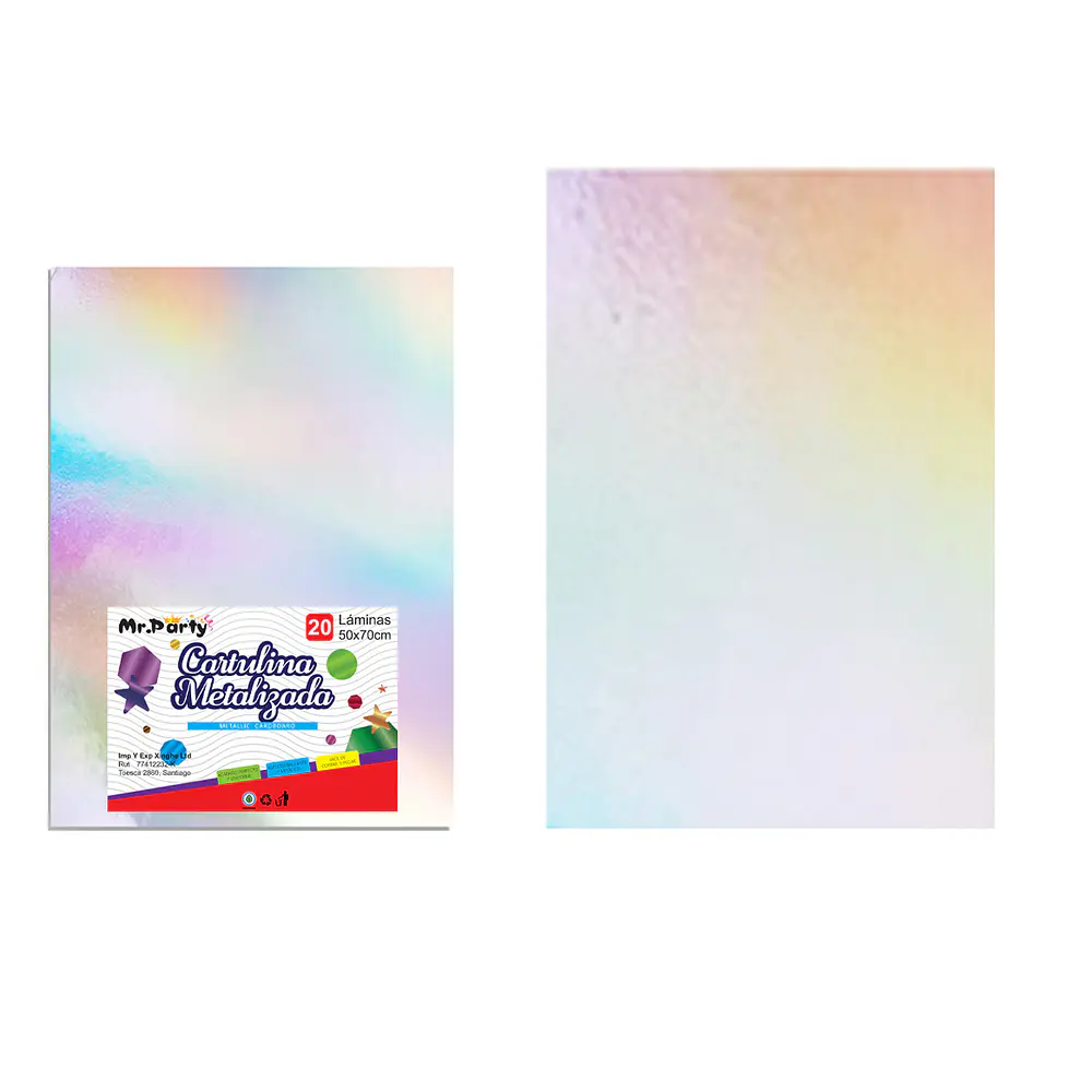 Cartulina metalizada colorido 50*70cm 20pcs