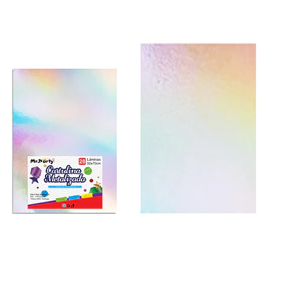 Cartulina metalizada colorido 50*70cm 20pcs