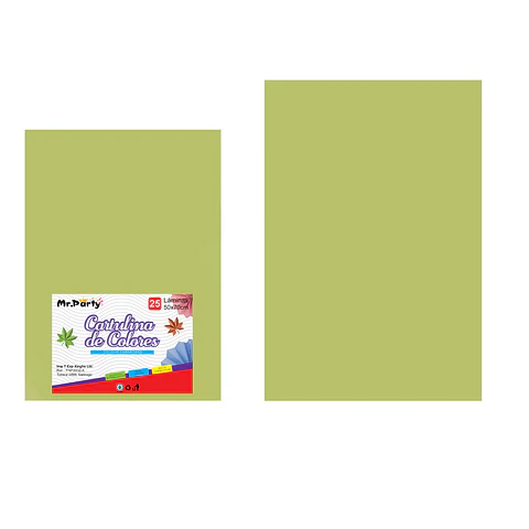 Cartulina verde 50*70cm 25pcs