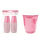 Vasos plásticos shot desechable rosado 60ML 30pcs