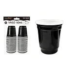 Vasos plásticos shot desechable negro 60ML 30pcs