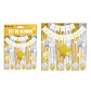 Set de globos y guirnalda con cortina dorado plateado 15pcs - Miniatura 1