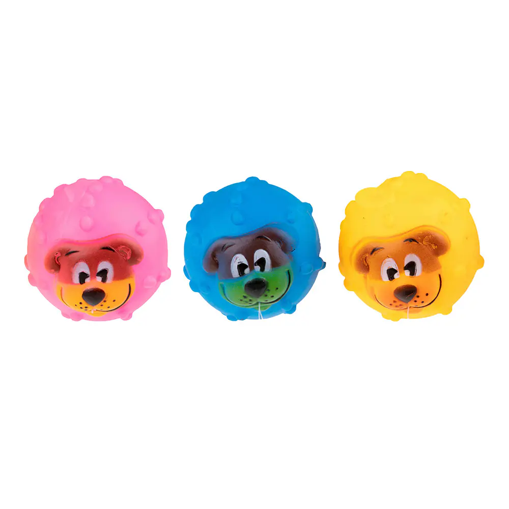 Pelota de cara de perro 7*7cm color aleatorio