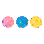 Pelota en forma de hueso con huellas de patas 6*6cm color aleatorio