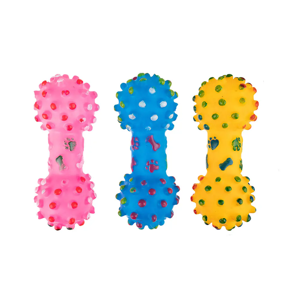 Juguete para perro mancuerna 16*6cm color aleatorio