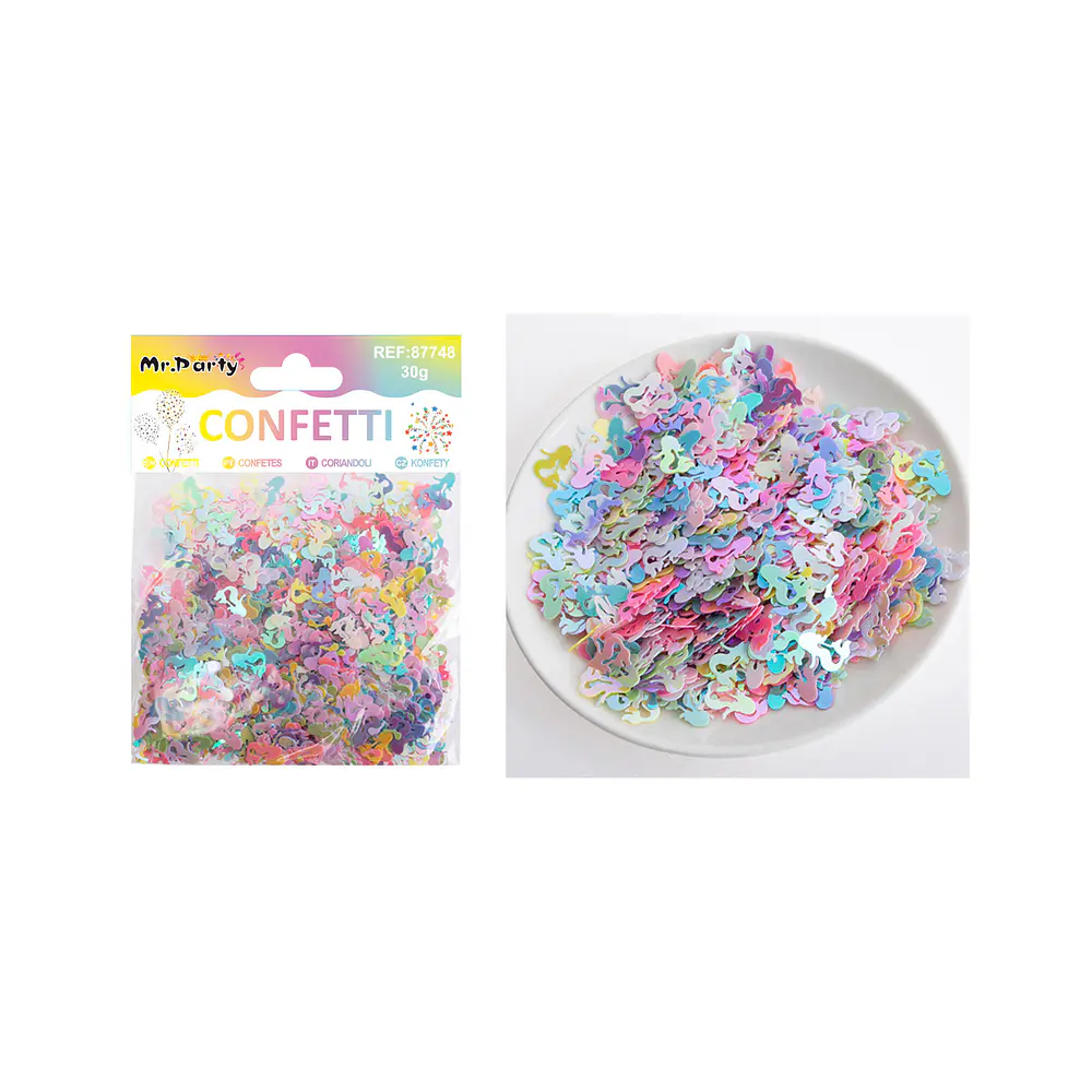 Confetti metálico de sirena colores surtidos 30g