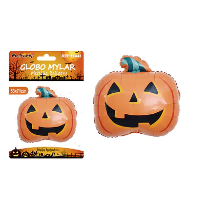Globo mylar metálico calabaza Halloween 63*71cm