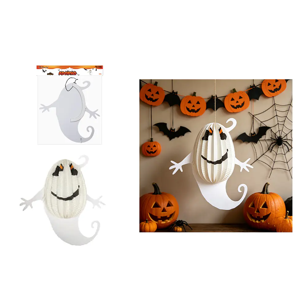 Adorno colgante Halloween fantasma 33cm