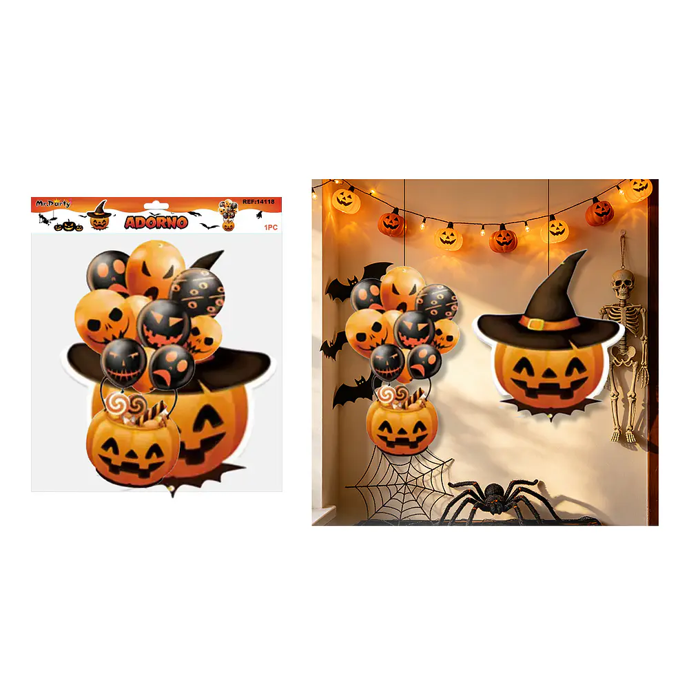 Adorno colgante Halloween calabaza