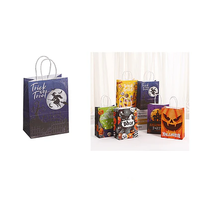Bolsa de papel para dulces Halloween Diseño Aleatorio 12pcs