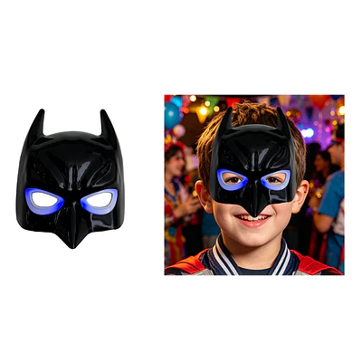 Máscara de Batman con luz LED para niño 16*18cm