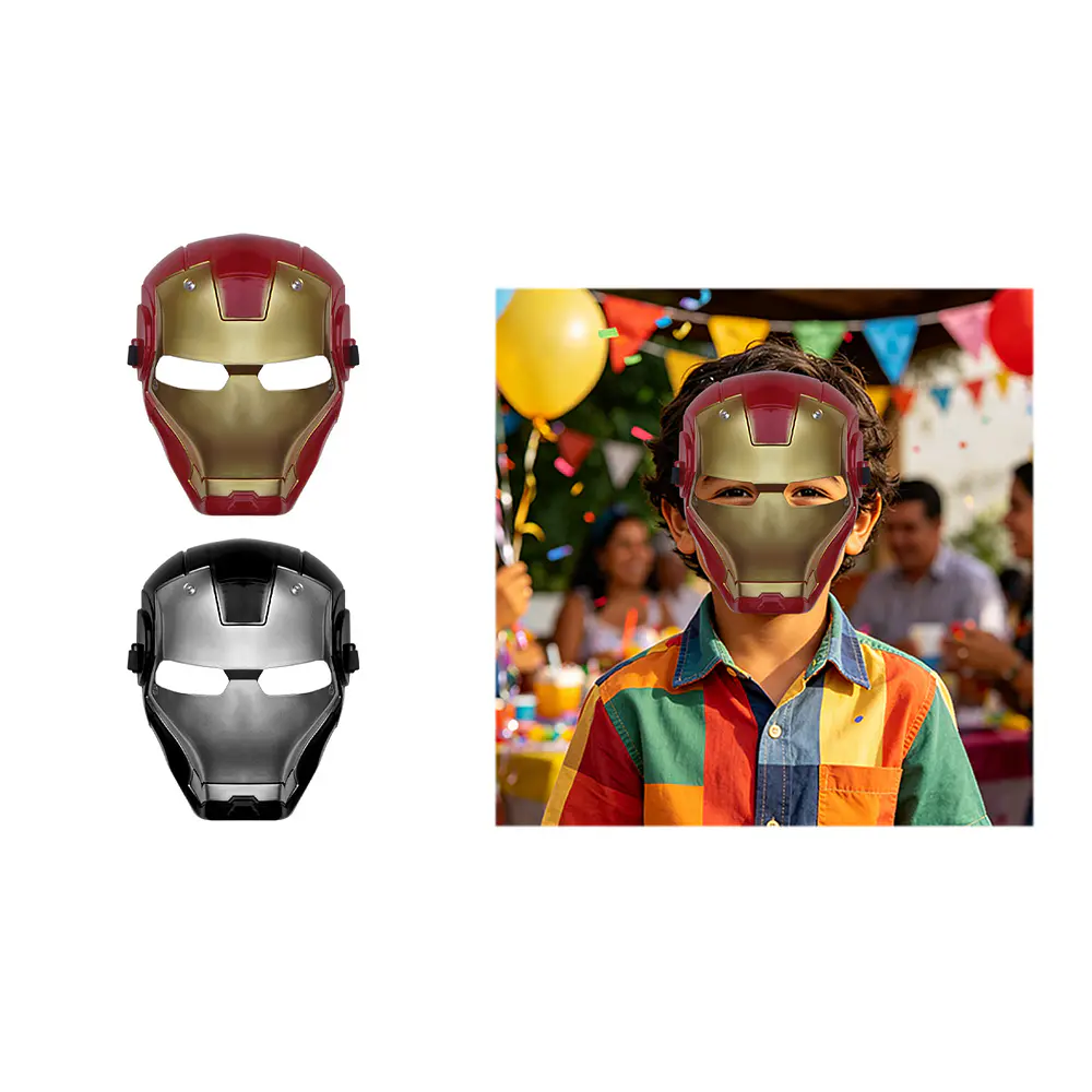 Máscara de Iron Man para niño Color Aleatorio 17*22cm