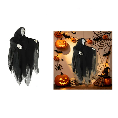 Adorno colgante Halloween esqueleto enjaulado con cadenas 46*78cm