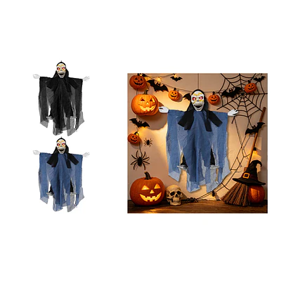 Adorno colgante Halloween calavera flotante con túnica 45*75cm Color Aleatorio