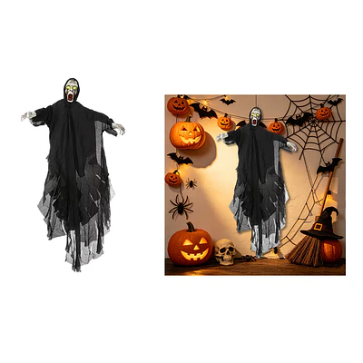 Adorno colgante Halloween espectro flotante con túnica negra 46*78cm