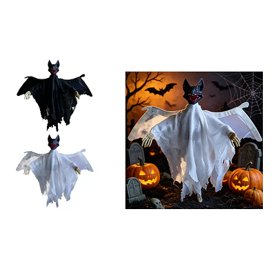Adorno colgante Halloween murciélago con túnica desgarrada 64*53cm Color Aleatorio