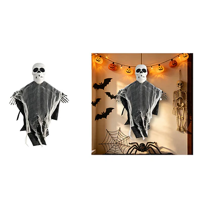 Adorno colgante Halloween esqueleto flotante con túnica desgarrada 30*45cm