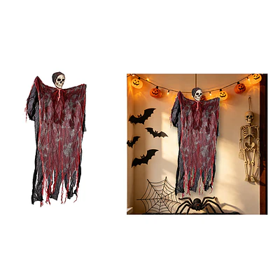 Adorno colgante Halloween calavera con túnica ensangrentada 50*90cm