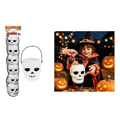 Set de baldes para dulces Halloween calavera 6*7cm 6pcs
