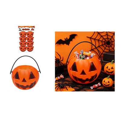 Set de baldes para dulces Halloween calabaza 6*7cm 8pcs