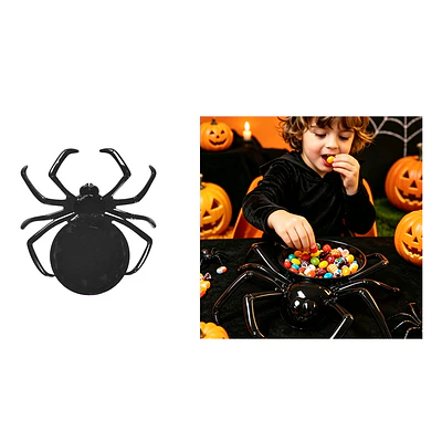 Bowl dulcero plástico Halloween forma de araña negro 22*23cm