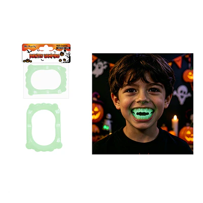 Dientes de vampiro luminosos para disfraz 5*7cm