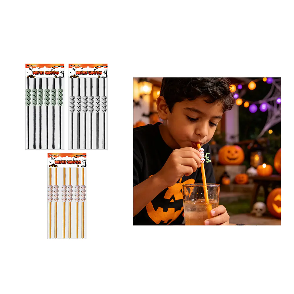 Set de bombillas para Halloween calaveras 6pcs Color Aleatorio