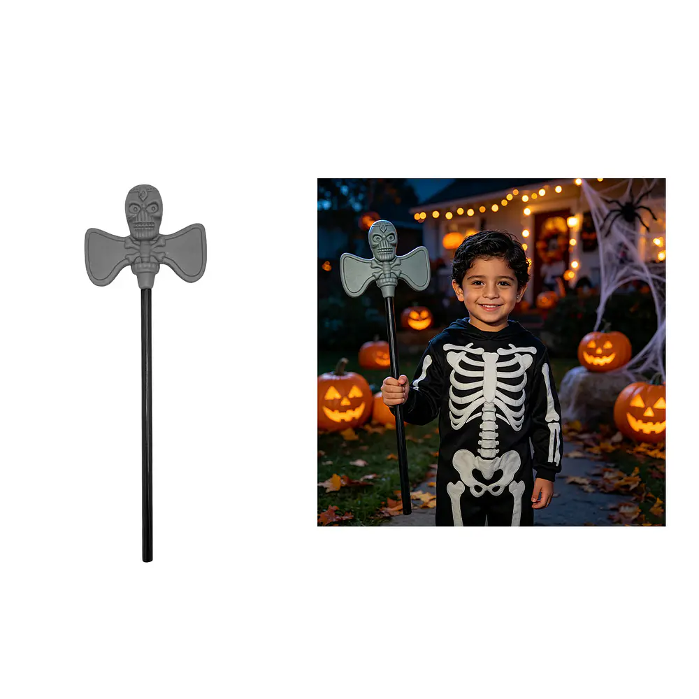 Cetro con calavera accesorio para disfraz 48*60cm