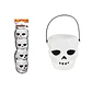 Cubo de calavera blanco Halloween 7*6cm 4pcs - Miniatura 1