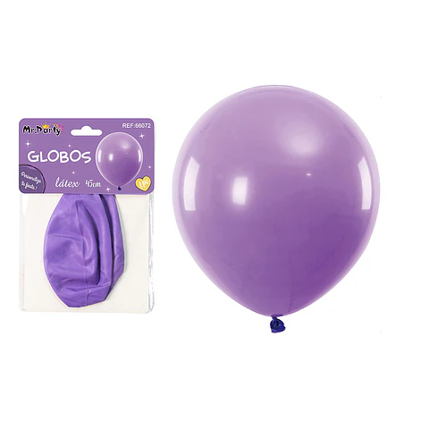 Globos de látex morado mate 45cm