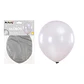 Globos de látex perlado plateado 90cm - Miniatura 1