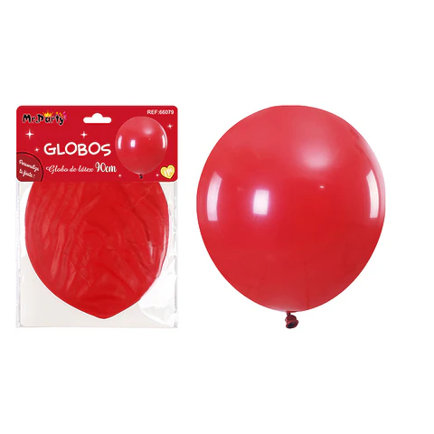 Globos de látex rojo mate 90cm