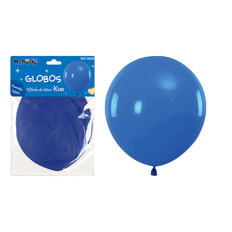Globos de látex azul mate 90cm