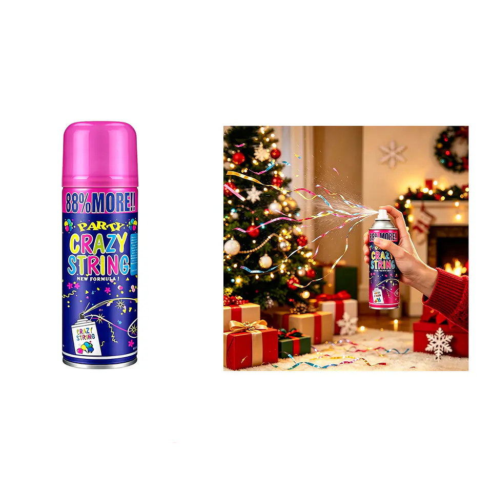 Serpentinas Tangana Spray/Crazy String Streamer Spray 50g 1