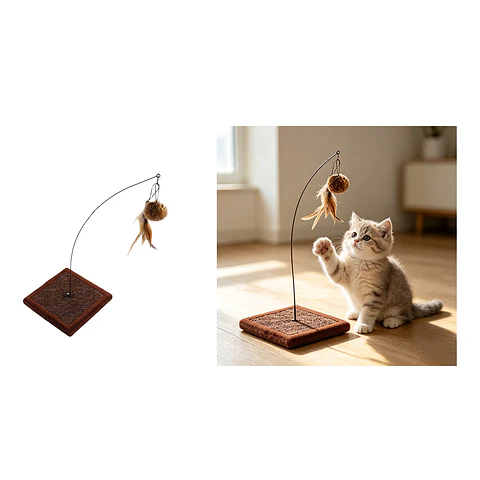 Plataforma de alambre para gatos 37cm