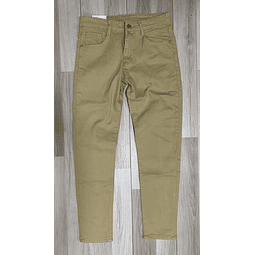 Pantalon tipo Jeans Beige SUPER SLIM FIT