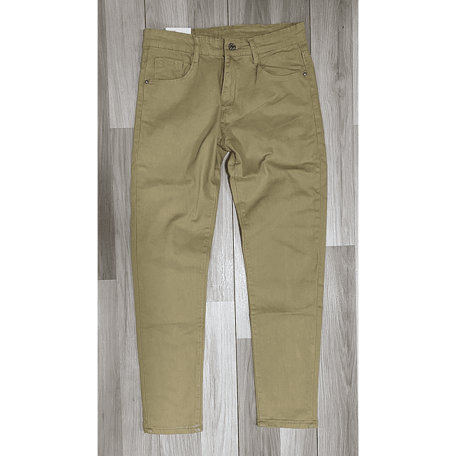 Pantalon tipo Jeans Beige SUPER SLIM FIT