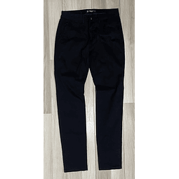 Pantalon tipo chino negro slim fit elasticado