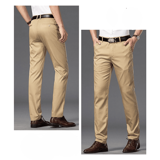 Pantalón Beige Slim Fit  