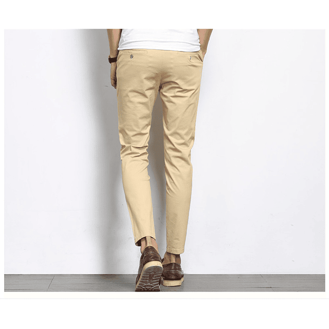 Pantalón Beige (CORTO TOBILLO) Slim Fit 