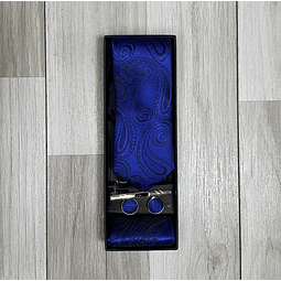 Corbata Azul con diseño
