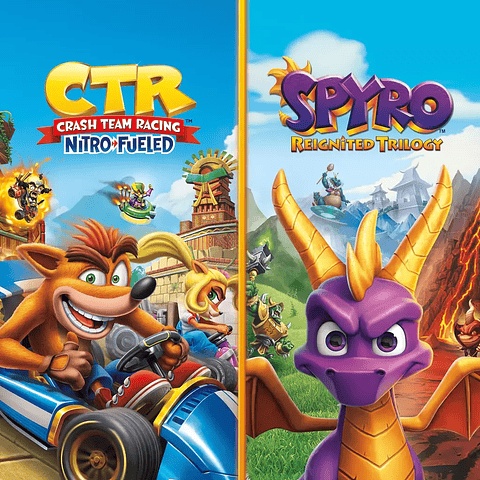 Lote Crash Team Racing Nitro-Fueled + Spyro