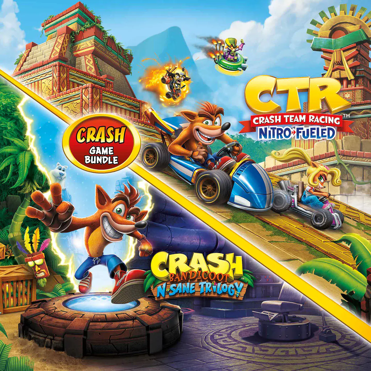 Lote Crash Bandicoot™: N. Sane Trilogy + CTR Nitro-Fueled 1