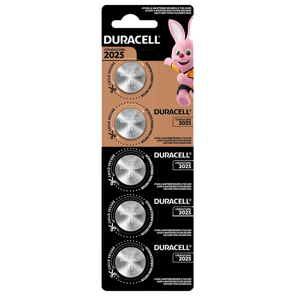 Pilas Duracell CR2025 3V – Pack de 5 1