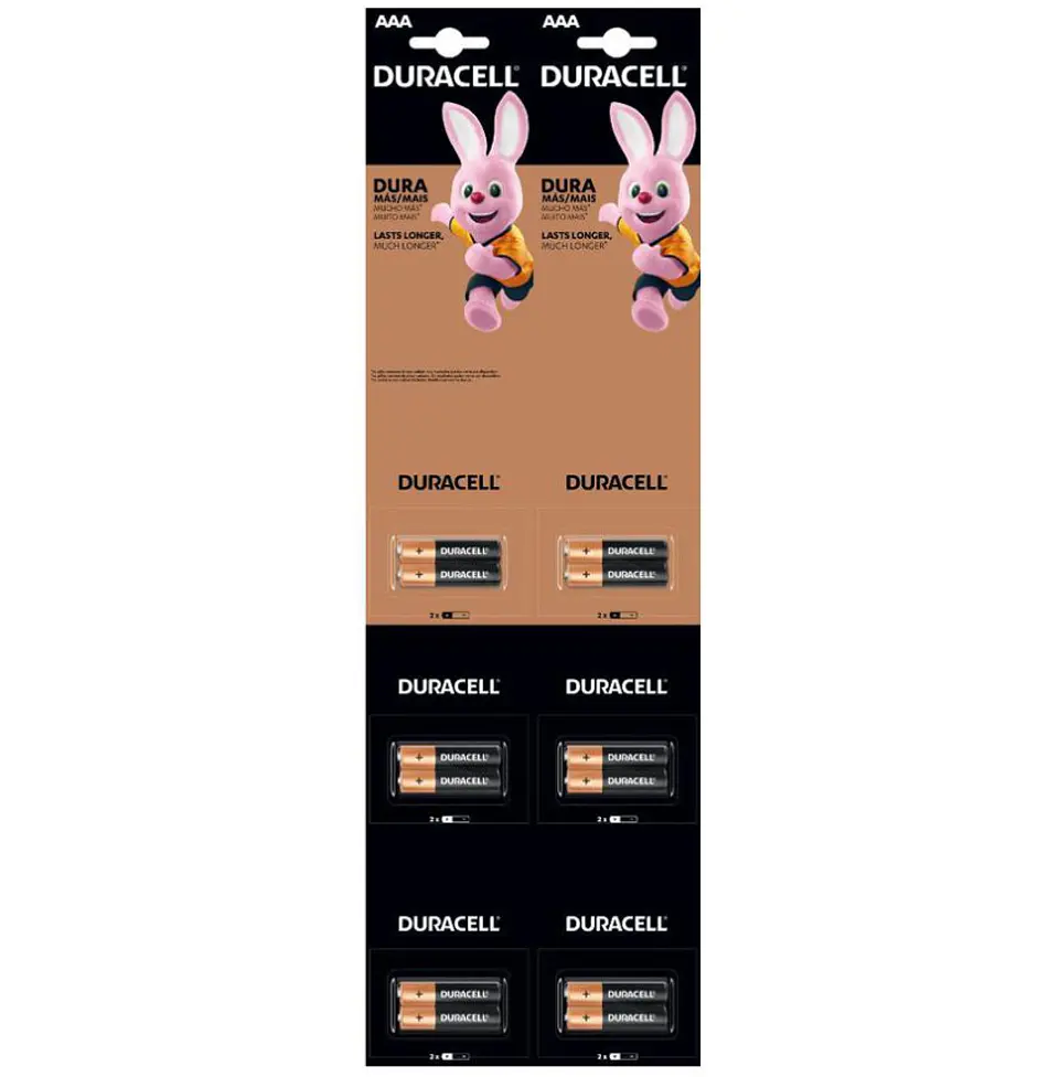 Pila Duracell AAA Alcalina 1,5 V 2