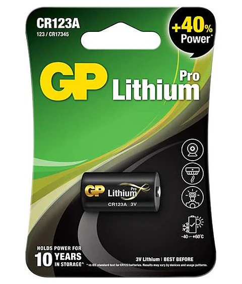 Pila GP CR123A 3V – Unidad