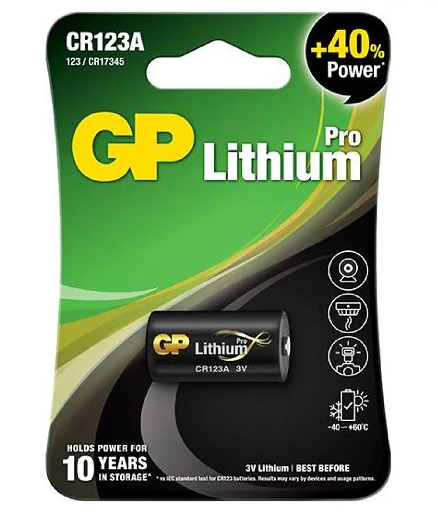 Pila GP CR123A 3V – Unidad 1